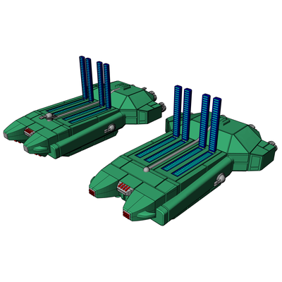 dilgar eskravat tanker hospital ship game imperium babylon 5 starmada thrust 3d print model - Mito3D
