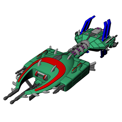 dilgar tratharti cannoniera gioco impero babilonia 5 starmada spinta 3d print model - Mito3D