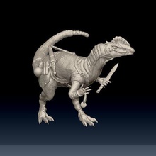 dilophosaure coquin présupporté dinosaure héros Jeu jurassique parc donjons dragons miniature table éclaireur préhistorique 3d print model - Mito3D
