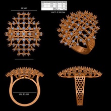 dimaond ring jewelry 3d print model - Mito3D
