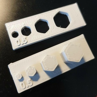 dimensión prueba masculino hembra cilíndrico maleficio cuadrado 3d impresión pruebas 3d print model - Mito3D