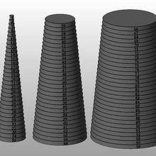 dimensional cone ring gauge tool dimension meter size determinant sorting diameter control pn 3d print model - Mito3D