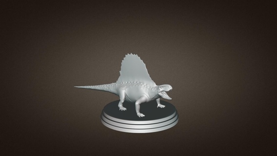 dimetrodon dinosaurio 3d impresión juguete modelo juguetes 3d print model - Mito3D