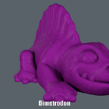 dimetrodon easy print no support art animal baby cartoon dino dinosaur figure model sculpture supportless dimetrodon