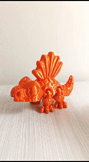 dimetrodon flexi dinosaur Game nice rex dino toy dragon articulated fun art 3d print model - Mito3D