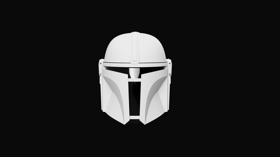 din-ish v5 helmet helmet post imperial starwars star wars mandalorian 3d printing  3d print model - Mito3D