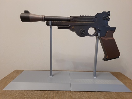 estrondo djarin ib 94 mandaloriano blaster pistola Estrela guerras laser réplica brinquedo 3d print model - Mito3D