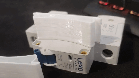 vacarme électrique panneau couverture gaine rail planche Vide couvercle circuit briseur différentiel électricité 3d print model - Mito3D