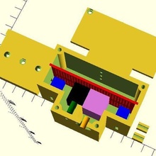 din rotaia scatola Fai elettronico progetti 3d print model - Mito3D