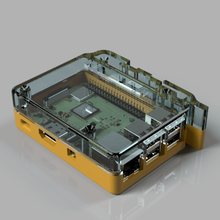 dın ray raspberry pi durumda aracı akşam yemeği demiryolu ahududu kutusu 3d print model - Mito3D