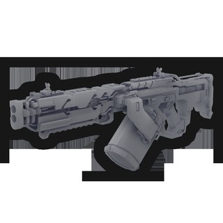 dingo ligero máquina pistola juego armas llamado deber llamada of rifle rifles asalto 3d print model - Mito3D