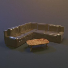 dingy living room couch model_furniture 3d print model - Mito3D