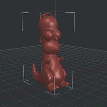 dinhomer v2 gadget Dinozor Homer 3d print model - Mito3D