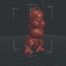 dinhomer gadget Dinozor Homer 3d print model - Mito3D