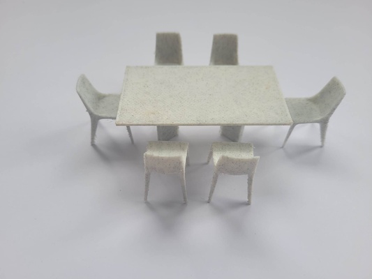 yemek oda mobilya sc 1 25 masa sandalye mimari modeller 3d print model - Mito3D