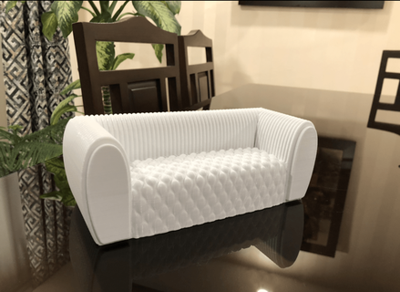 dining sofa couch design interior home decor house art sample 3d print model - Mito3D