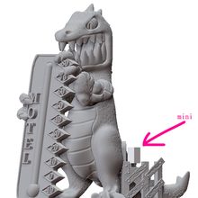 mono dinero t rex arquitectura yermo guerra dinosaurio vegas caer 3d print model - Mito3D