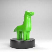 dino dinosauro Basso poli arte animale 3d print model - Mito3D