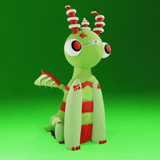 dino toy creature art beast dragon cute 3d print model - Mito3D
