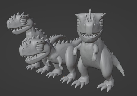 dinosaure stl 3dprint 3d print model - Mito3D