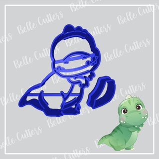 dino baby 2 cutterfondant fondant cookie cutter biscuit 3d print model - Mito3D