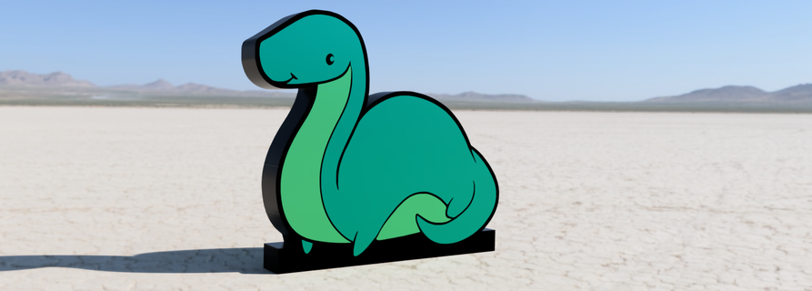 Dino Brontosaurus Licht hop Stil Single Extruder Kinder Schlafzimmer niedlich Schlafen 3d print model - Mito3D