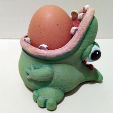 dino egg holder 3d print model - Mito3D
