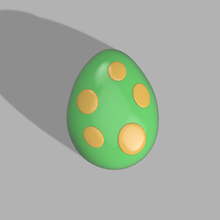 dino egg stl file 3d print model - Mito3D