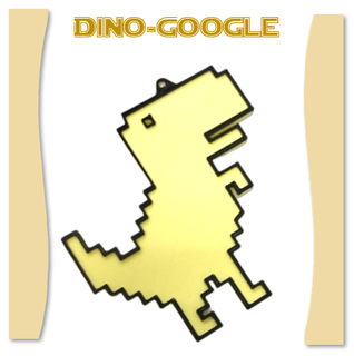 dinossauro Google Internet cacto 3d print model - Mito3D