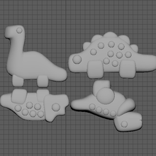 dino gummy mold dinosaur dinosaurio gomita gummies bear t-rex tripod mount kitchen dining 3d print model - Mito3D