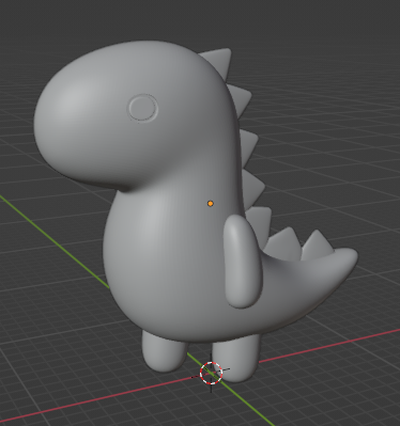 dinossauro kawaii jogos t rex chaveiro acessório 3d print model - Mito3D