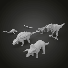 dino pack gioco animali for3dprint 3dprintable 3dprint 3d print model - Mito3D