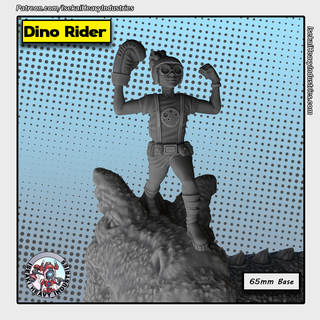 Dino Fahrer Wunder Krise Protokoll Mond Mädchen Teufel Dinosaurier 3d print model - Mito3D