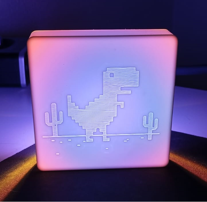 dinosaure péché l'internet lampe no connexion accueil maison trex tyrannosaure ligne google erreur 3d print model - Mito3D