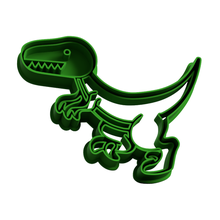 dino velociraptor cookie cutter - tool sharp stl 3d print model - Mito3D