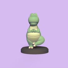 dino yoga arte animale dinosauro carina divertimento divertente miniature scultura cartone animato giocattolo decorativo giocare statua 3d print model - Mito3D