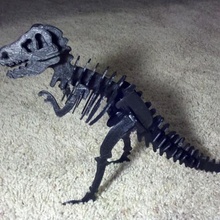 dino vari le ossa coelurosauria dinosauro stampabile saurischia scheletro t-rex tyrannosaurus 3d print model - Mito3D