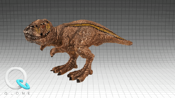 dinosaur dinosaur toy qlone  3d print model - Mito3D
