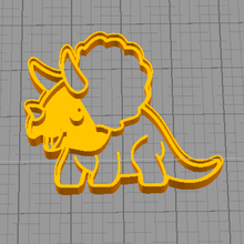 dinosaure divers cookie cutter 3d print model - Mito3D