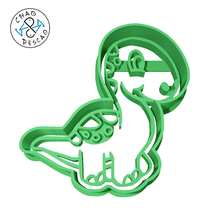 dinosaur - cookie cutter fondant polymer clay gadget dinosaurs skeleton fosil pastry play-doh 3d print model - Mito3D