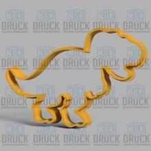 dinosaure dinosaures emporte-pièce la maison dino le karaoké animal cookie cutter biscuit 3d print model - Mito3D