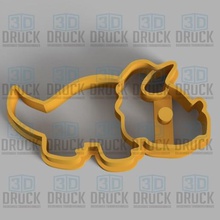 dinosaur - cookie cutter home dino karaoke animal biscuit 3d print model - Mito3D