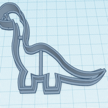 dinosaur 1 cookie cutter tool cokie seal cutting decoration cake mass 3d print model - Mito3D
