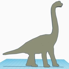 Dinosaurier 2 7 Kunst - Spielzeug das Wallart dino Kinder Kind vorhanden deco Dekoration Woche komisch spielen event Tier 3d print model - Mito3D