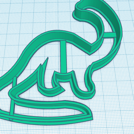 dinosaurio 3 Galleta cortador herramienta cokie sello corte decoración pastel masa 3D print model - Mito3D