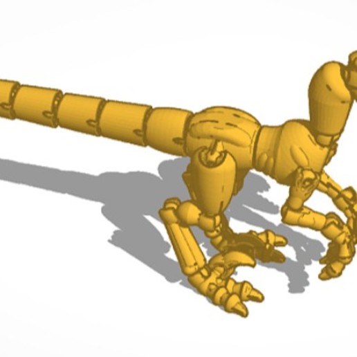 dinosaur action figure 3D print model - Mito3D