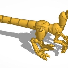 dinosaur action figure 3d print model - Mito3D