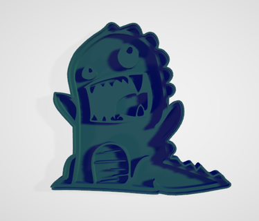 dinosauro biscotto taglierina ragazzi famiglia 3d stampato 3d print model - Mito3D