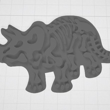 Dinosaurier Schneider Kekse sagen us Lebensmittel 3d print model - Mito3D
