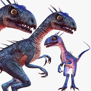 dinosauro raptor 3d modello animato miscelatore 3ds max cinema 4d fbx maya unità irreale obj animali creature natura realistico dinosauri ri bipede predatore gigante giurassico 3d print model - Mito3D
